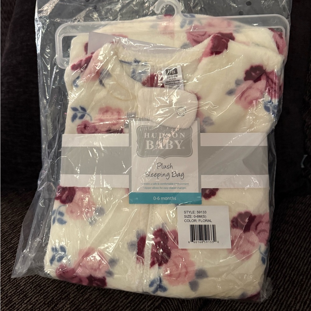 Hudson Baby Plush Floral Sleep Sack